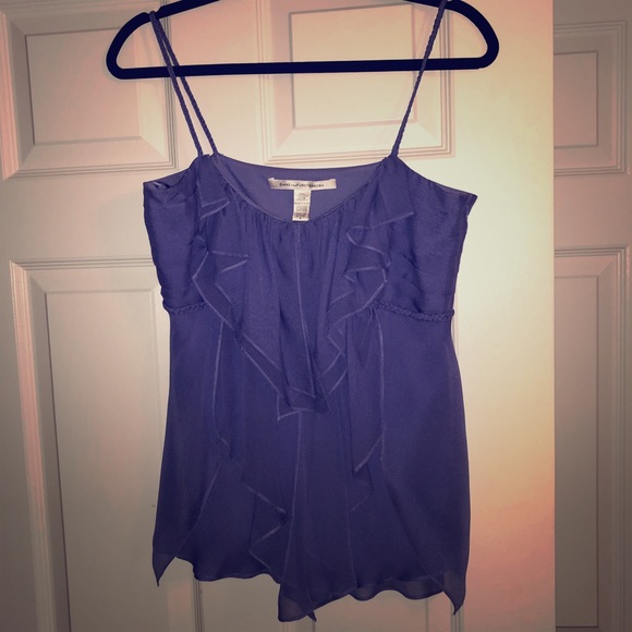 Diane Von Furstenberg Tops - DVF silk purple rope strap top